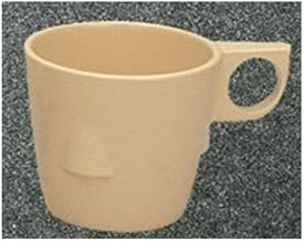 Yanco Nessico Collection Melamine 8 OZ Bulbous Cup TAN Box of 48