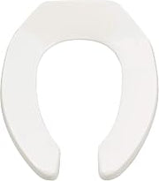 American Standard Commercial Elongated Toilet Seat, Open Front, White