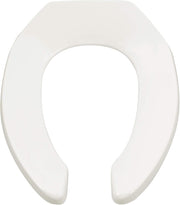 Commercial Elongated Toilet Seat by American Standard – 1.00 in wide x 14.38 in tall x 18.56 in deep, polypropylene plastic, White, Model 5901100.020