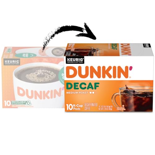 Dunkin' Dunkin' Decaf / 10 Count (Pack of 1) / 1 Single-Serve Capsules & Pods