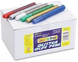 Chenille Kraft Glitter Glue Pens, Assorted, 10 cc Tube, 72/Pack
