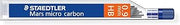 STAEDTLER Micro Mars Carbon Mechanical Pencil Lead, 0.9 mm, HB, 60 mm x 12 Leads (250 09 HB)