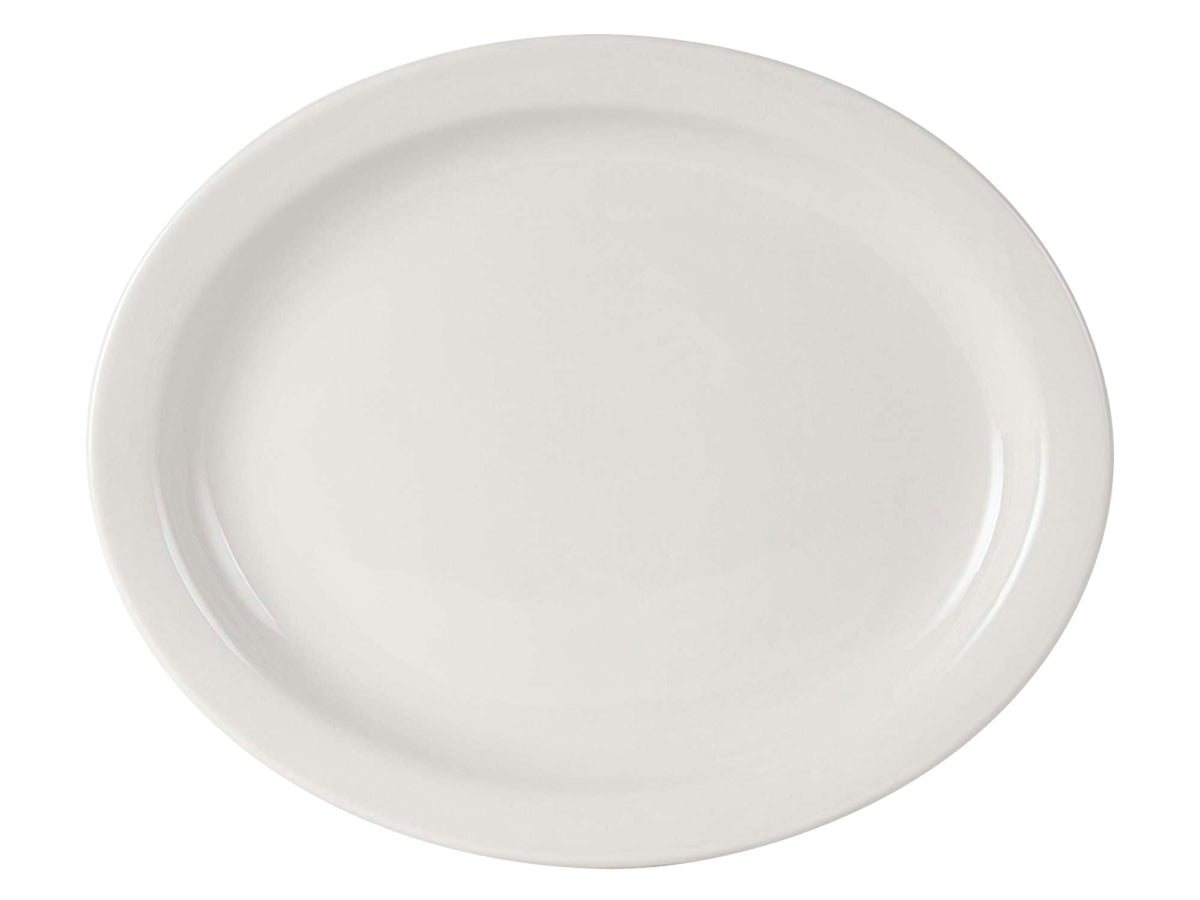 Tuxton 13-1/2-Inch x 11-Inch HL / Eggshell / Contemporary Platters