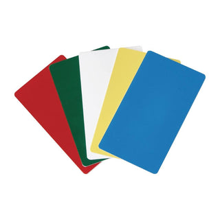 GoBox ID Labels/Menu Card Set by Cambro – 4.09 x 3.23 x 0.28 inches, Plastic, Multicolor, Model EPPID5