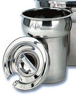 Royal Industries Notched Lid for Vegetable Inset, 6 1/2'' Cover, Silver