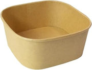 PacknWood 210PCAR1400PPK 46 oz 6.7 x 6.7 x 3 in. Square Kraft Meal Box - 300 Piece