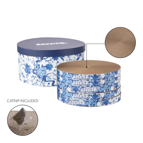 THE LICKER STORE Blue/White / 12" / Modern Scratching Pads