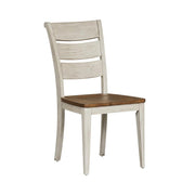 Solid Wood Ladder Back Side Chairs Set of by Starlight Canyon Home – 19 x 24.75 x 38 inches, Solid + Manufactured Wood, White, Pack of 2