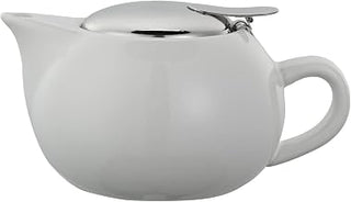 Service Ideas TPC10WH Teapot, Ceramic, 10 oz., Round, White