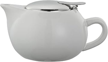 Service Ideas TPC10WH Teapot, Ceramic, 10 oz., Round, White