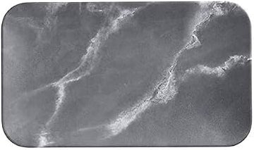 American Metalcraft MCP12GM Melamine Matte Rectangular Platter, Grey Marble, 12"