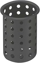 Vollrath Flatware Cylinder,3 3/4 x 5 5/8 in,Black 52633 - 1 Each