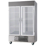 Bottom Mount Glass Door Refrigerator by Beverage Air – 49.0 cubic_feet, Grey, Model RB49-1G