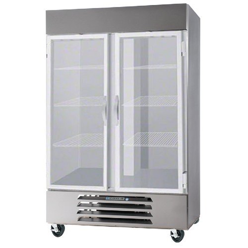 Bottom Mount Glass Door Refrigerator by Beverage Air – 49.0 cubic_feet, Grey, Model RB49-1G