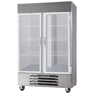 Bottom Mount Glass Door Refrigerator by Beverage Air – 49.0 cubic_feet, Grey, Model RB49-1G