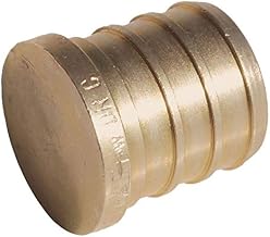 SharkBite 3/4 Inch Crimp Plug, Brass Plumbing Fitting, PEX Pipe, PE-RT, UC518LFA