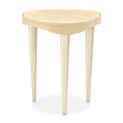 Camellia Caramel Field Chairside Table by Michael Amini – Solid; Manufactured Wood, Caramel, Model N9090206-134
