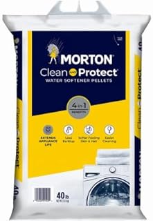 Morton F125000000G Clean & Protect Water Softening Pellets, 40 Lbs. - Quantity 63
