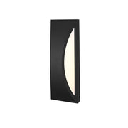 Zayn LED Outdoor Wall Sconce Black by Lighting Design – 8.2", Iron, Black, Model OD407W14BK