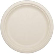 World Centric Wheat Straw/Bagasse Compostable 10-Inch Fiber Plate, 800 ct