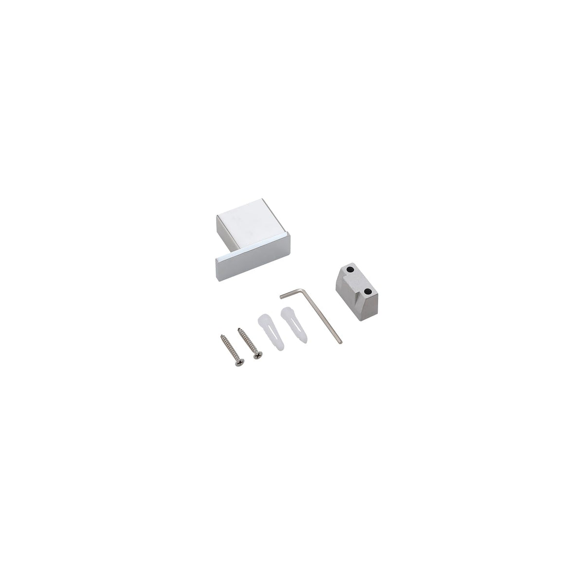 Sofia 3-Pc Stainless Steel Hardware Set in Chrome by Elegant Kitchen and Bath – Stainless Steel, Chrome, Model HWB-13S3HPCH