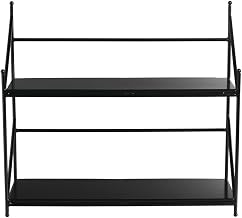 HUBERT® Expressly Black Metal Countertop 2-Shelf Display - 16 3/4" L x 6 3/4" W x 15" H