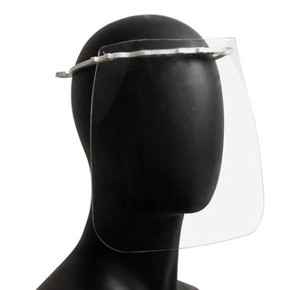 Germ Guard Visor Face Shield w/Poly Headband - 9" x 9" by San Jamar / CFS Brands – 1 Count (Pack of 1), Plastic, Clear, Model GG10001