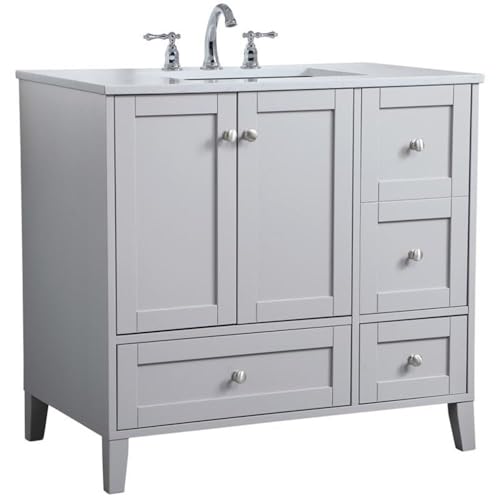 Elegant Decor 36" - Single / Grey / Traditional Bathroom Vanities