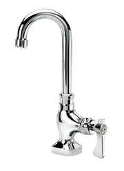 Royal Series Single Wall Mount Pantry Faucet by Krowne – 5"L x 9"W x 3"H, Brass, Model 16-202L