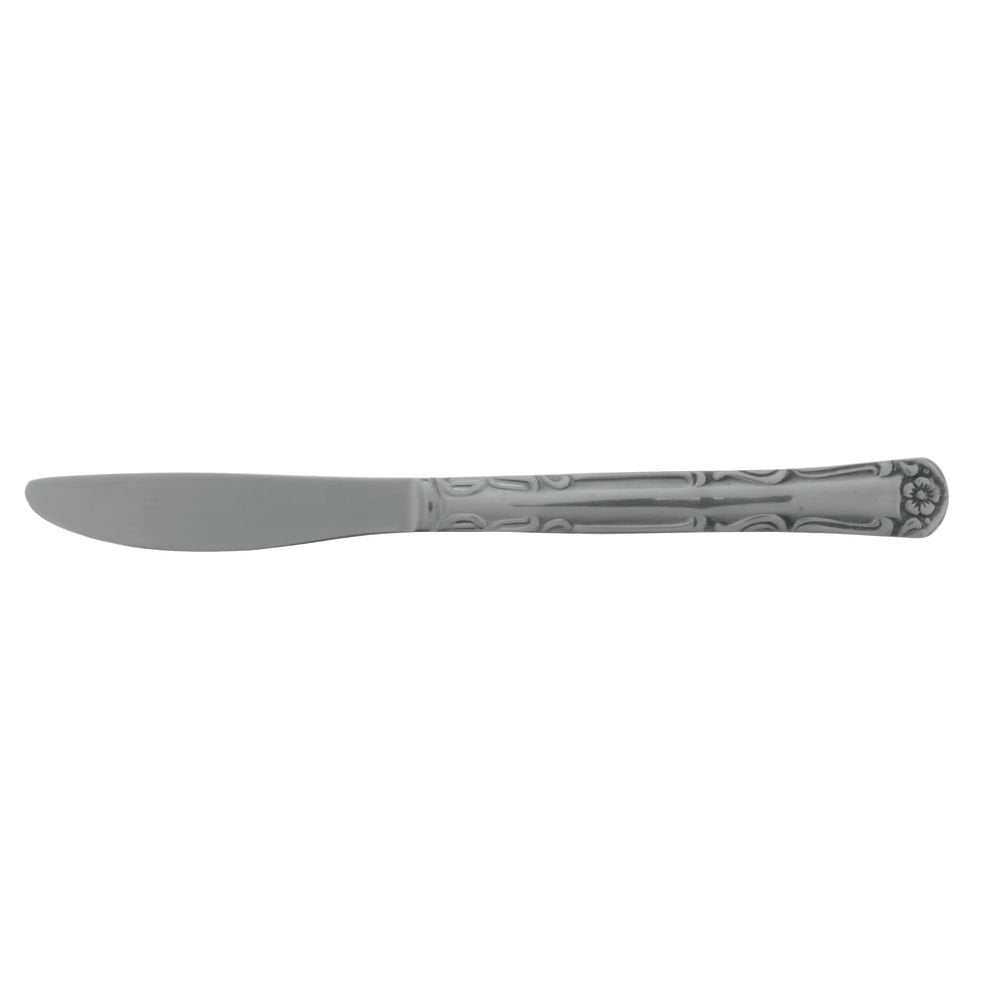 Flora Dinner Knife 18/0 Stainless Steel 12 Per Pack by HUBERT – Stainless Steel, Silver, Model FLO-08