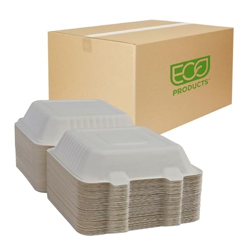 ECO PRODUCTS Green Products / 8" / white Clamshell Take Out Containers