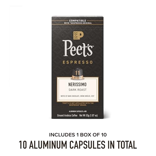 Peet's Coffee Nerissimo (Intensity 11) / 10 Count (Pack of 1) / Nerissimo Single-Serve Capsules & Pods