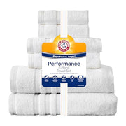 ARM & HAMMER White / Towel Set (Washcloths, Hand Towels, Bath Towels) / 1 Towel Sets