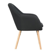 Convenience Concepts Black Linen / Chair / 25.25"L x 26.75"W x 33.5"H Chairs