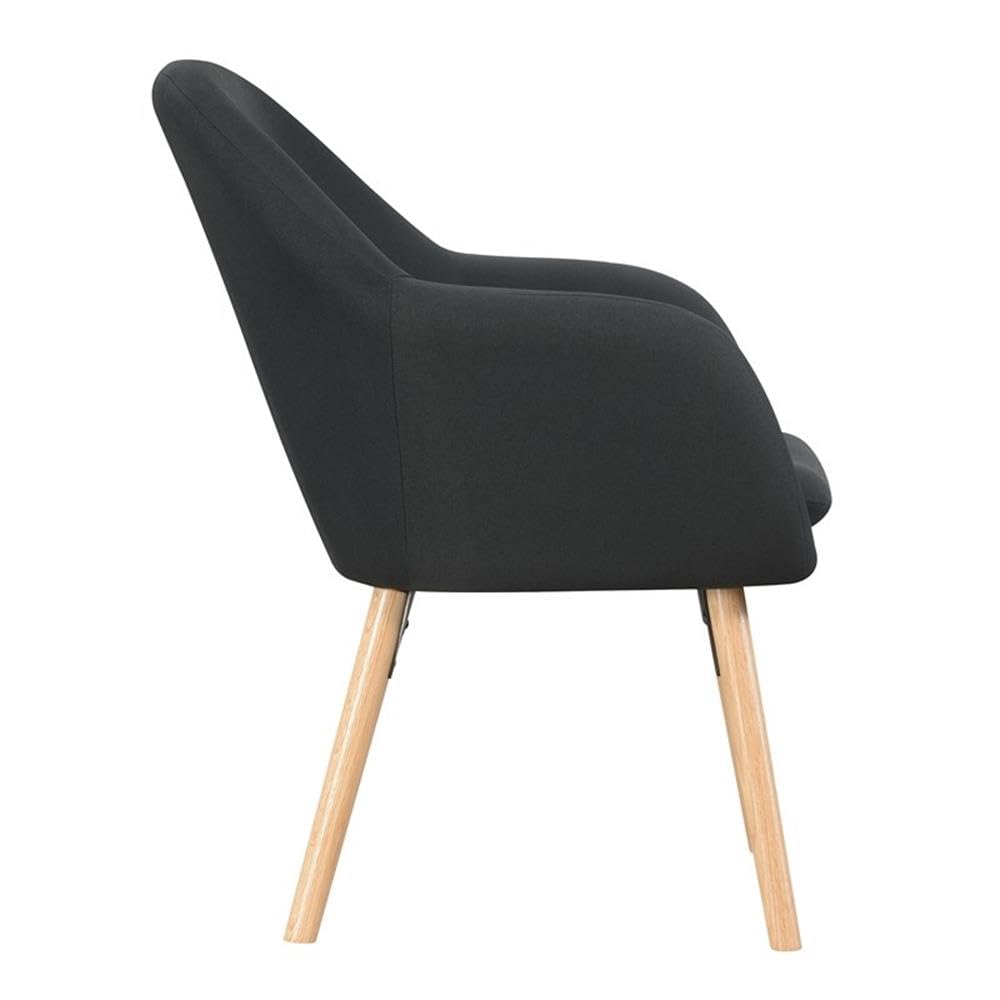 Convenience Concepts Black Linen / Chair / 25.25"L x 26.75"W x 33.5"H Chairs