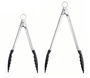 Silicone Tong 12" Black by Cuisipro – 12", Stainless Steel, Black, Model 1461