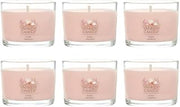 Yankee Candle Mini Jar Scented Candle, Small Single Wick Candle for Home Fragrance, Long Lasting Burn, Pink Sands (Pack of 6)