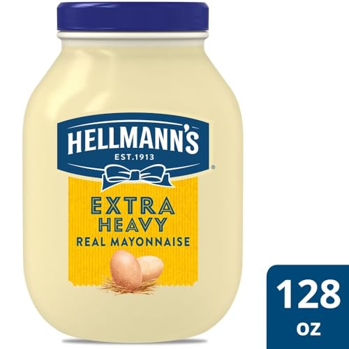 HELLMANN'S Extra Heavy / 128 Ounce (Pack of 4) / 1 Mayonnaise