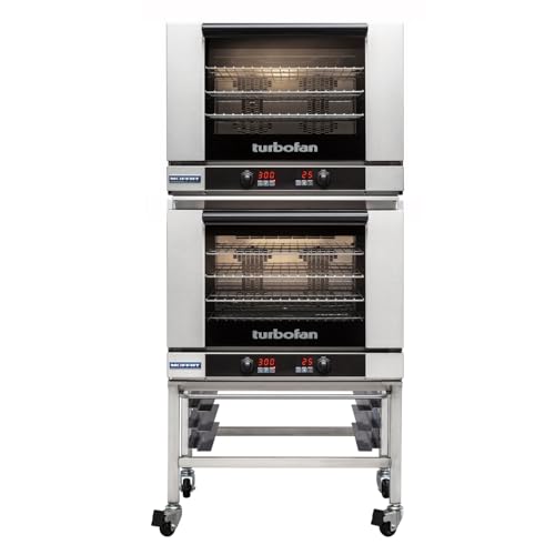 Moffat (2) Ovens w/ Casters | Digital | 220-240V / 26" / Stainless Steel Commercial Ovens