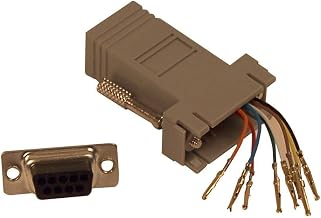 Belkin DB9 to RJ45 Modular Adapter Kit, 8-Conductor, Gray | DB9 adapter, RJ45 modular kit, serial network adapter, IT accessory