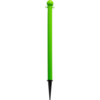 Light Duty 36" Ground Pole by Mr. Chain – 10"L x 17"W x 36"H, Hdpe With Uv Inhibitors, Safety Green, Model 91314