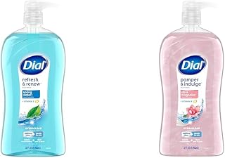 Dial Body Wash, Refresh & Renew Spring Water, 32 fl oz & Body Wash, Pamper & Indulge, Silk & Magnolia, 32 fl oz