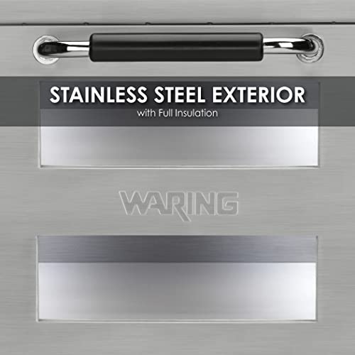 Waring Double Deck - Single Chamber / Silver / Single Door Countertop Pizza Ovens