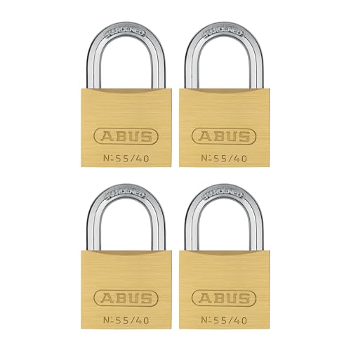 ABUS Keyed Alike, 4 Pack / Gold / 1 Keyed Padlocks