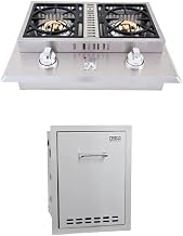 Best of Backyard Double Side Burner LP and Multi-Functional Bin