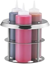 Server Products 86819 Triple Squeeze Bottle Holder With 3 Bottles