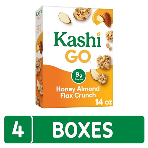 Kashi Honey Almond Flax Crunch / 14 Ounce (Pack of 4) / Crunch! Honey Almond Flax Cold Cereal