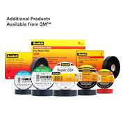 3M 1 in x 108 ft / 1 / Black Electrical Tape