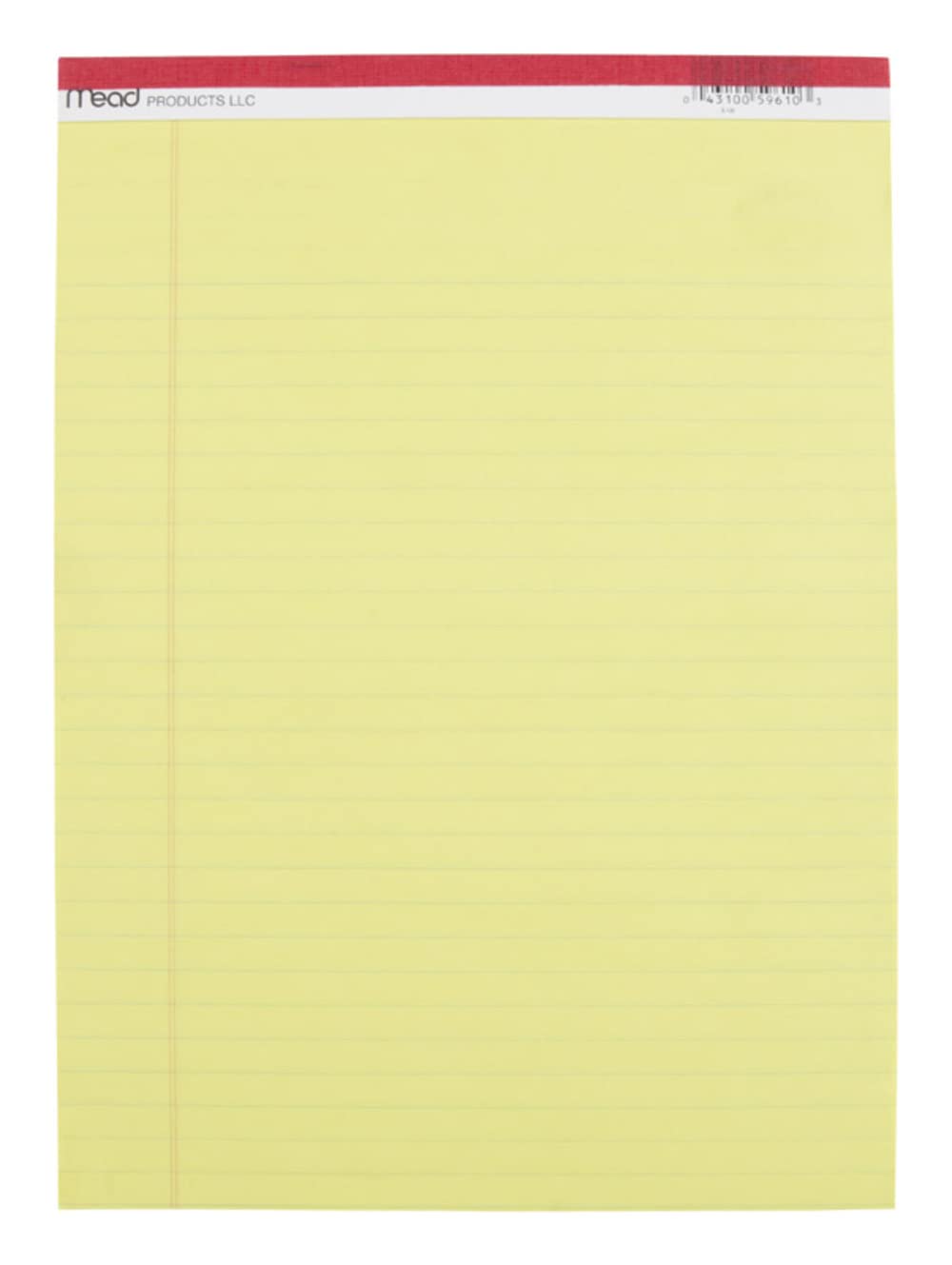 PAD Legal 8.5X11.75 50CT by Mead – One Size, Plastic, yellow, Pack of 12, Model 59610