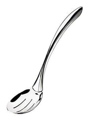Browne 10" Slotted Serving Spoon - Eclipse Collection by Browne Foodservice – Slotted, Stainless Steel, Silver, Model 573181